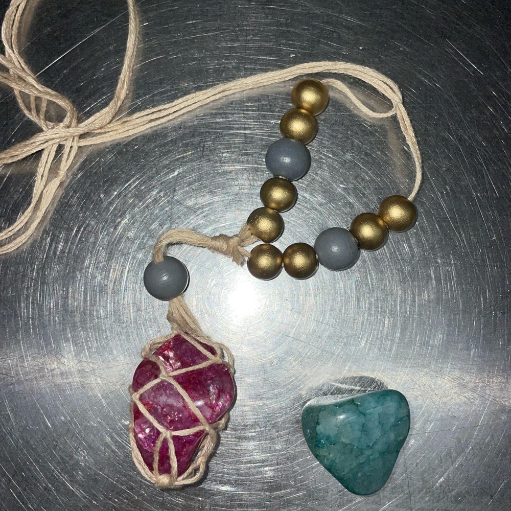 Interchangeable Crystal holder Necklace